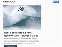 Tablet Screenshot of ninjabody.com